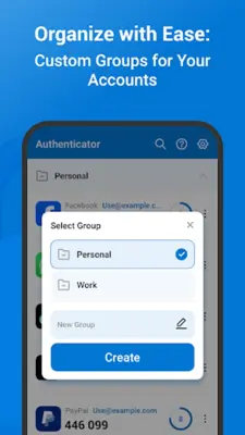 Authenticator android App screenshot 1